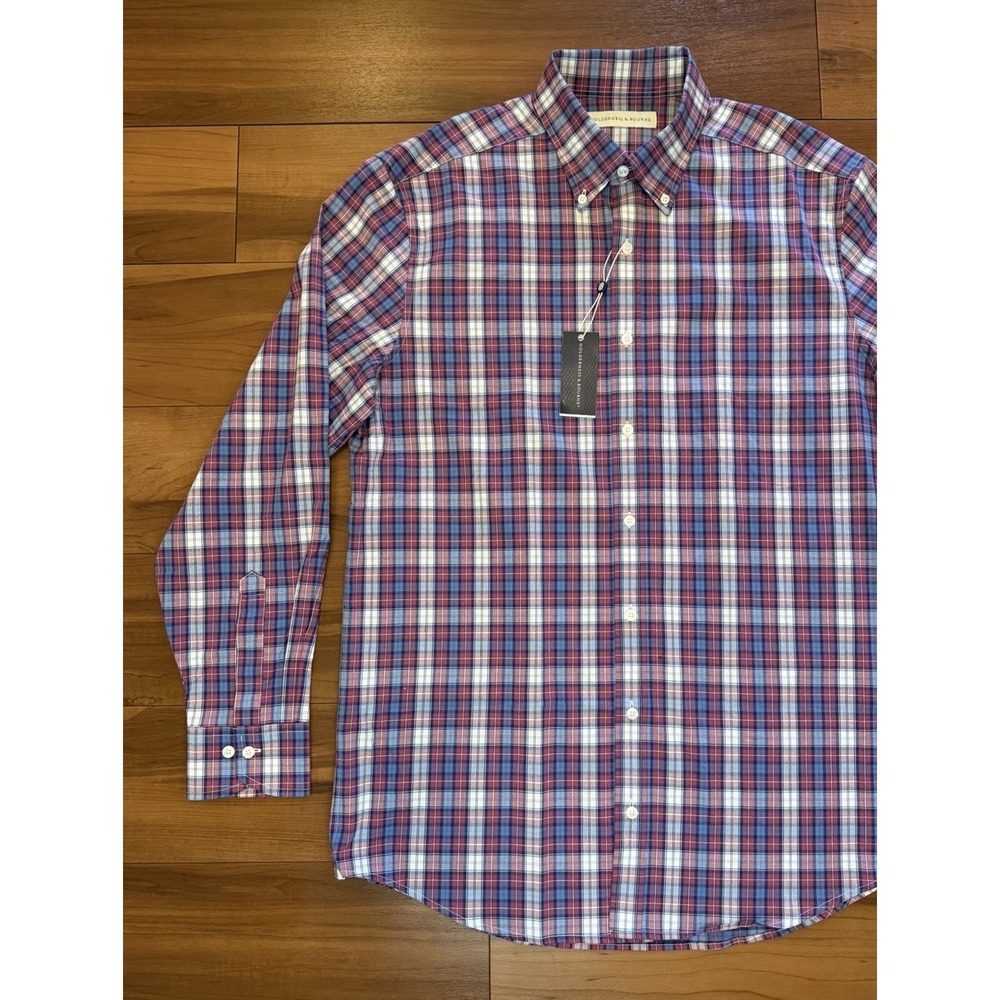 Holderness Bourne Shirt Plaid The Andrews Stretch Button Down NWT Men's Size XL - Picture 6 of 16